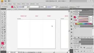 Illustrator Setup A Brochure, Three Panels