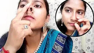 How to Wear Beautiful Nose Ping | Piggy Nose Challenge | Nose ring | Nose ring wear