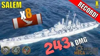 Salem 8 Kills & 243k Damage | World of Warships Gameplay