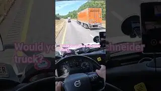 POV Truck Driving USA | Passing a Schneider Truck at 75 MPH #shorts