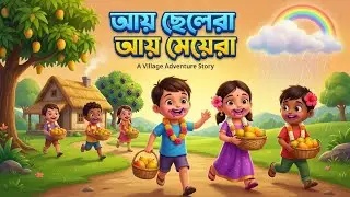 আয় ছেলেরা আয় মেয়েরা | Aay Chhelera Aay Meye Ra | Bangla 3D Kids Cartoon | Village Adventure Story