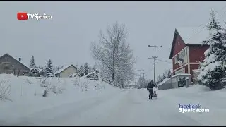 Prvi veliki snijeg u Sjenici - 12.12.2021. Sjenica u decembru 2021 godine