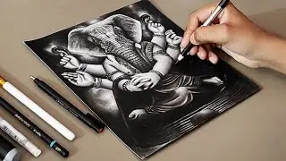 Lord Ganesha Drawing  🌸||गणपती बाप्पा||🌸  #lordganesha #ganpatibappa #ganeshchaturthi
