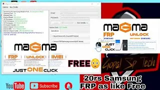 Samsung All Mobile FRP Unlock Magma Tool //ONE Click Unlock // FRP IMEI COUNTRY Unlock Magma Tool[
