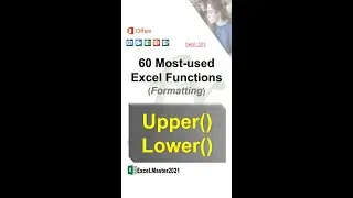 101 Excel Formatting Function - Upper and Lower #shorts #youtubeshorts