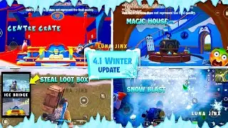 BGMI 4.1 UPDATE | FROSTY FUNLAND | STEAL LOOT BOX | GLACIER KAR98 | ERANGEL LOOT TRUCK | ❄️🤍