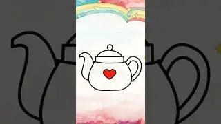 Cute ✨ Teapot Drawing ❤️
