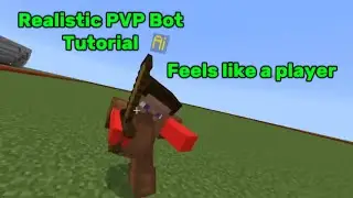 How to make a realistic PVP Bot | Minecraft Bedrock Command Tutorial