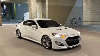 POV | Slammed Genesis Coupe | Chill Late Night Cruise