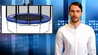 Author Gartentrampolin mit Sicherheitsfince & Gepolsterten Stangen Premium Qualit&auml;t & Stabilit&auml;t