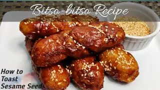 Vlog #013: Easiest Kakanin Recipe | Bitso-Bitso | How to Toast Sesame Seeds