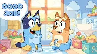 Bluey & Bingo Good Habits 🌈 | Potty, Clean & Polite Kids