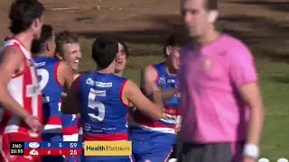 Central's Dougie Cochrane with perfect crumb & left foot snap - Rd 16 Hostplus SANFL Snapshot