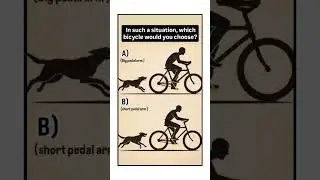 Which Bicycle Would You Choose? Big vs Short Pedal Arm | Physics Puzzle #shorts #trending #viral