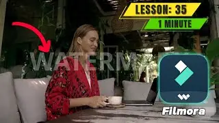 How to add Text Watermark in @FilmoraWondershare - Lesson 35 Filmora Tutorial