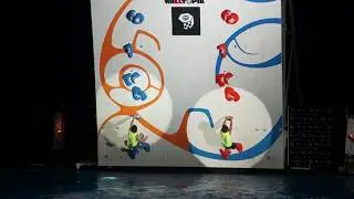 Jimmy Webb (1) vs. Dalton Bunker (5) in the semi finals of 2017 Psicobloc Masters