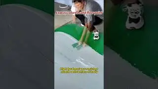 Epoxy colored sand self leveling#fypシ #floor #paint #floorpaint #waterproof #foryou