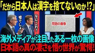 【海外の反応】「これはっ！日本人はやはり正しかったんだ…」日本人が漢字を手放さなかった理由が一瞬でわかる画像に世界が驚愕！！日本語の真の凄さに気づき始めた！