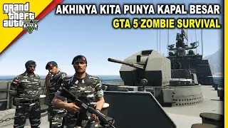 DAPET KAPAL SUPER BESAR LENGKAP PERSENJ4TA4N - GTA 5 ZOMBIE SURVIVAL #182