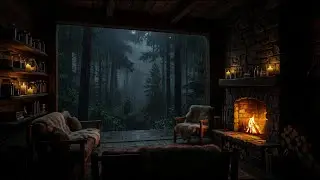 🔥 99% Fall Asleep Fast | Heavy Rain in Cozy Cabin 🌧️ LIVE ASMR for Insomnia