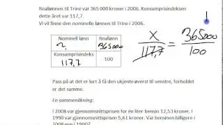 Kroneverdi nominell l&oslash;nn reall&oslash;nn