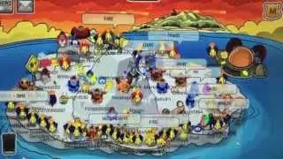 Club Penguin tipping the iceberg 2015 (rare sight)