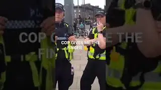 POLICE OFFICER GIVES ME MIDDLE FINGER 🖕🖕🖕 #police #audit #viral #pinac #gender #edinburgh