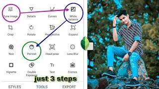 Snapseed Just 3 New Secret Tips Blue & Yellow photo editing | Snapseed New Creative photo editing