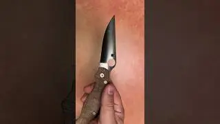 CruCarta Spyderco Military 2 knife CruWear & Micarta #knifecommunity #edc  #edcknife #youtubeshorts