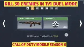 KILL 30 ENEMIES IN 1V1 DUEL MODE GUNSLINGER CALL OF DUTY MOBILE COD MOBILE CODM