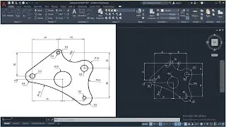 Autocad Drawing Excercise - 48 in Hindi /Autocad Tutorial/2d Drawing/Autocad and Solidwork Design