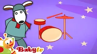 Louie Joue des Tambours | Apprends les Noms des Percussions @BabyTVFR