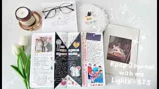Kpop Journal with me - Lights | BTS ⛅️ | Bullet Journal