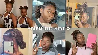SIMPLE LOC STYLES | MEDIUM LENGTH LOCS