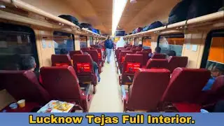 Interior of India's Private Lucknow Tejas Express.