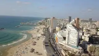 Tel Aviv beach from the SKY