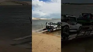 se liga no roncado da m&aacute;quina 👍👍 #maquina #buggy #balsa #travessia #barragem