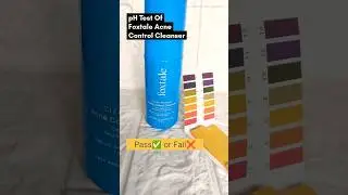 pH Test of Foxtale Acne Control Cleanser | #phtest #phtesting #facewashphtest #skincareph #shorts