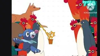 Popplio plays getting over it games for kids