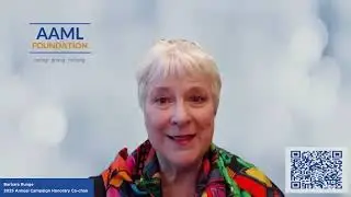 AAML Foundation Update: Greetings from Barbara Runge