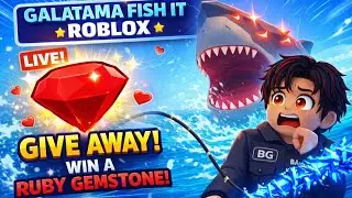 SERVER LUCK X8 FREE!!! GALATAMA & GIVEAWAY RUBY GEMSTONE FISH IT ROBLOX