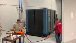 innoAIRvation Air Casters move 23,000 lb. compressor