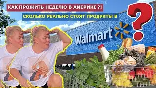 КАК ПРОЖИТЬ НЕДЕЛЮ В АМЕРИКЕ?! СКОЛЬКО РЕАЛЬНО СТОЯТ ПРОДУКТЫ В ВОЛМАРТЕ? MY WALMART DROSSERY BASKET