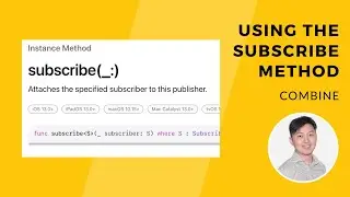 Using the subscribe function in Combine
