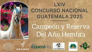 Campe&oacute;n y Reserva del A&ntilde;o Hembra del LXIV Concurso Nacional Guatemala 2025