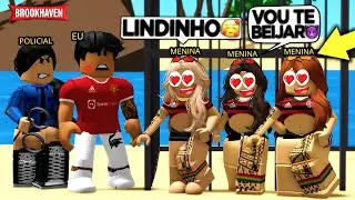 Fui PRESO na MESMA CELA QUE As MENINAS MANDRAKAS APAIXONADAS QUERENDO BEIJOS... BROOKHAVEN RP Roblox