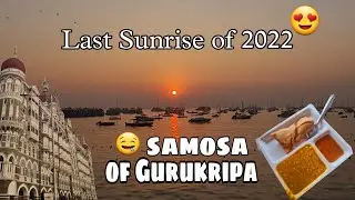 Witnessed the Last Sunrise of 2022 😍/ World Famous Samosa 🤤/ Khalsa college /Triumph Tiger 900