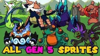 ALL GEN 5 POKEMON & SHINY POKEMON SPRITES