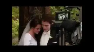 Robsten behind the wedding scene