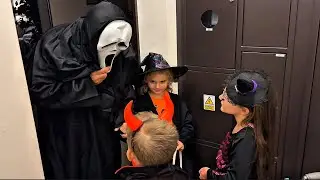 Хэллоуин с Розой! 🕷️ Сколько конфет мы соберём? 🍬🎃Празднуют ли Хэллоуин в Польше?
